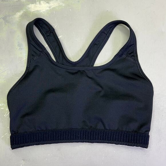 NIKE Swoosh Logo Dri-Fit Sports Bra Women's Sz S Black/White (Pre-Owned) - Picture 8 of 12